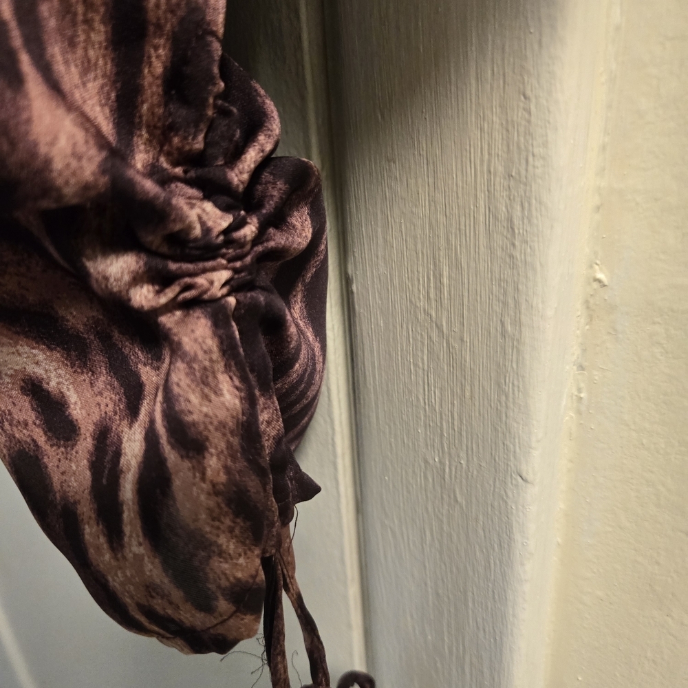 Michael Kors Vintage Grung Animal Print 3/4 Sleeve Blouse  - Size XL - Picture 9 of 13